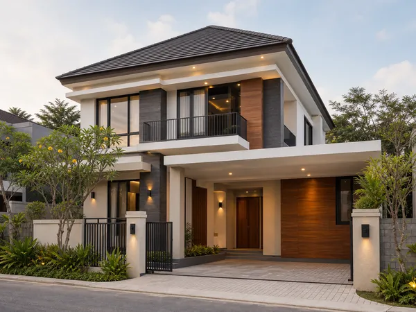 Rumah Modern Dua Lantai